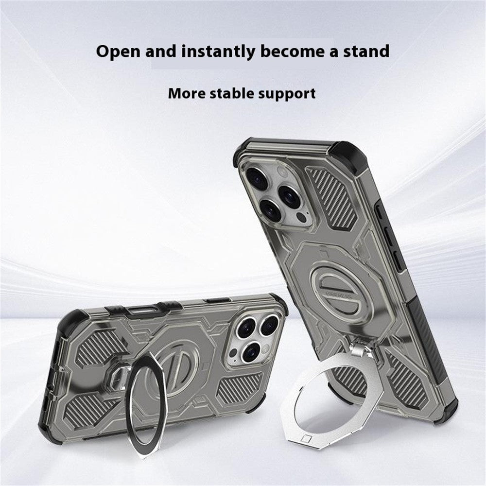 Case for Xiaomi Redmi Note 15 Pro 5G, Techsuit, Carbon Shield Pro, Smoky