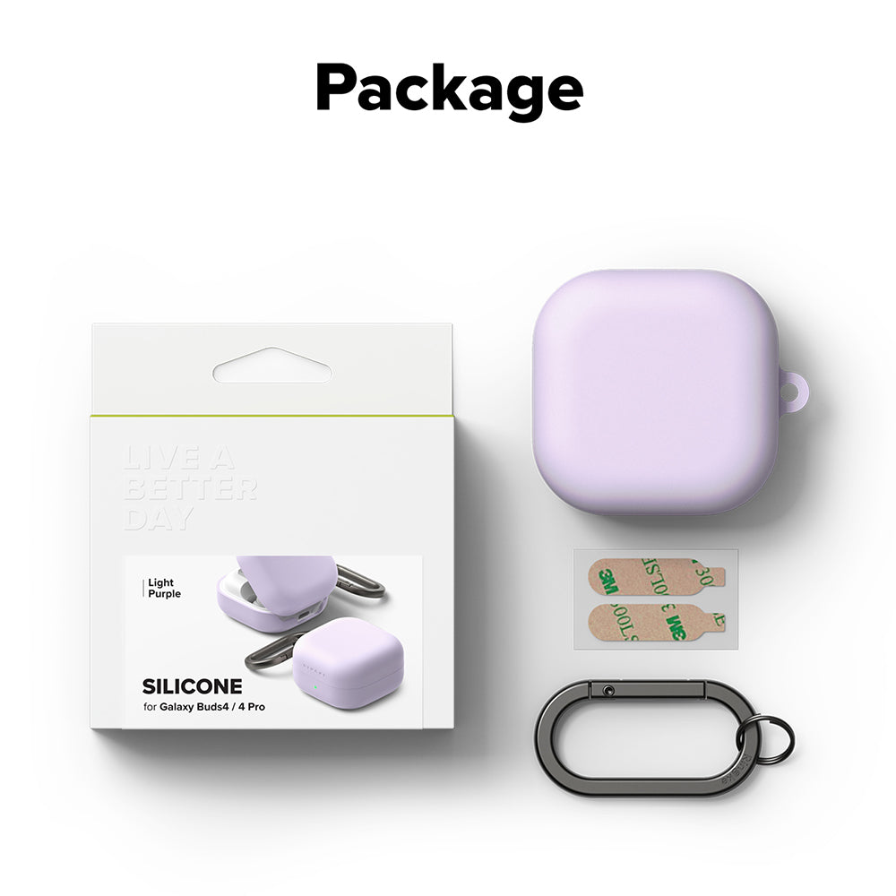 Ringke Case for Samsung Galaxy Buds4 / Buds4 Pro, Light Purple