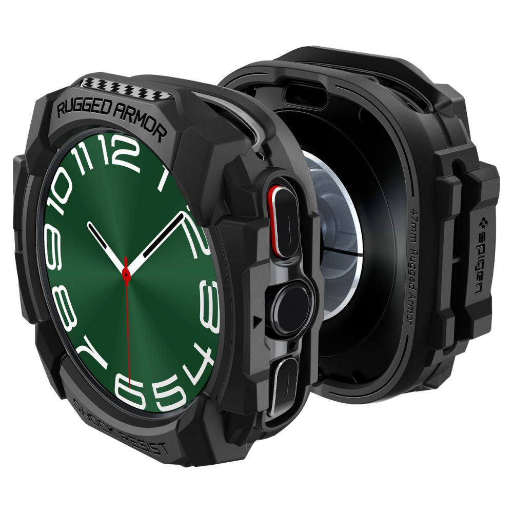 Spigen Rugged Armor Case for Samsung Galaxy Watch Ultra, Black ACS08426