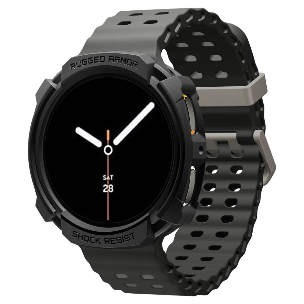 Spigen Rugged Armor Case for Samsung Galaxy Watch9 / Watch8 40mm, Black ACS10004