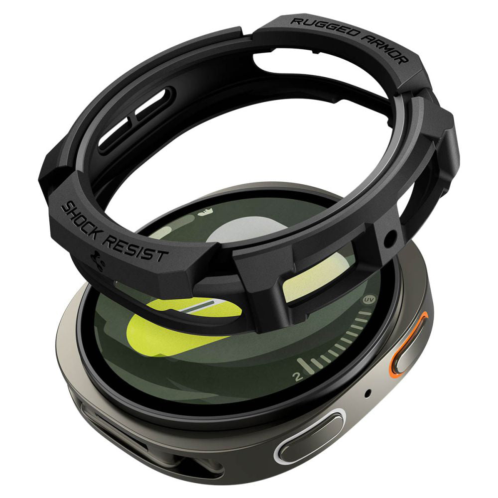 Spigen Rugged Armor Case for Samsung Galaxy Watch9 / Watch8 40mm, Black ACS10004