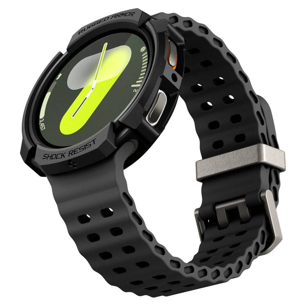 Spigen Rugged Armor Case for Samsung Galaxy Watch9 / Watch8 40mm, Black ACS10004