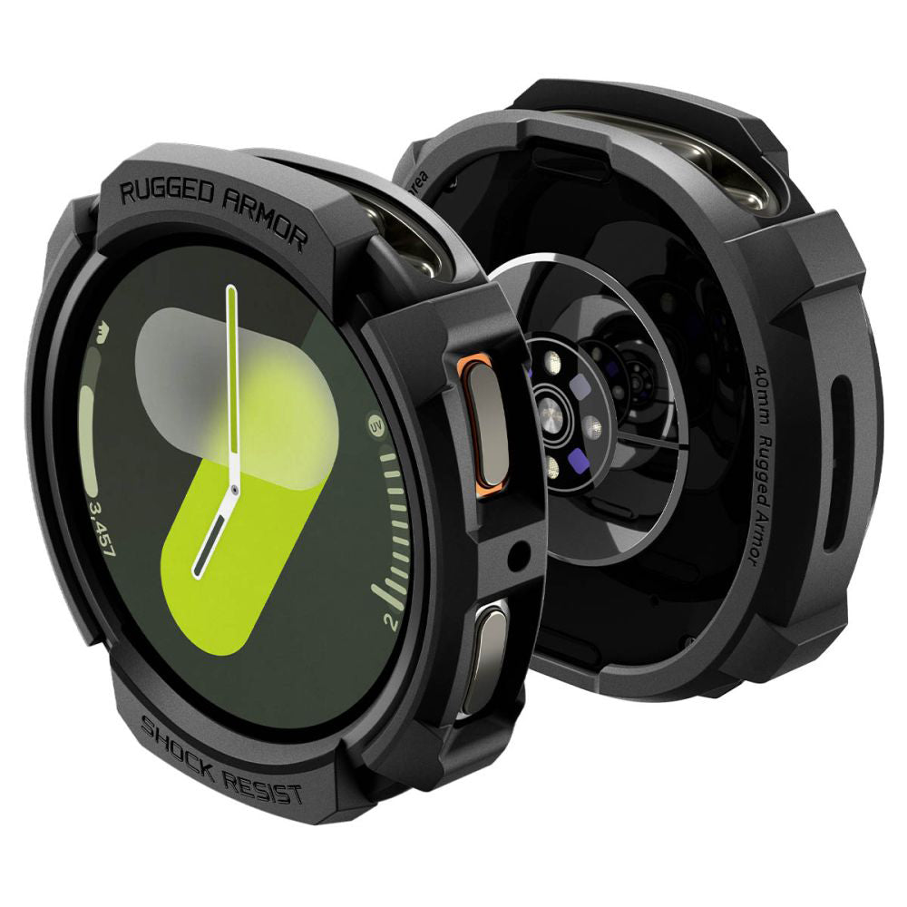 Spigen Rugged Armor Case for Samsung Galaxy Watch9 / Watch8 40mm, Black ACS10004
