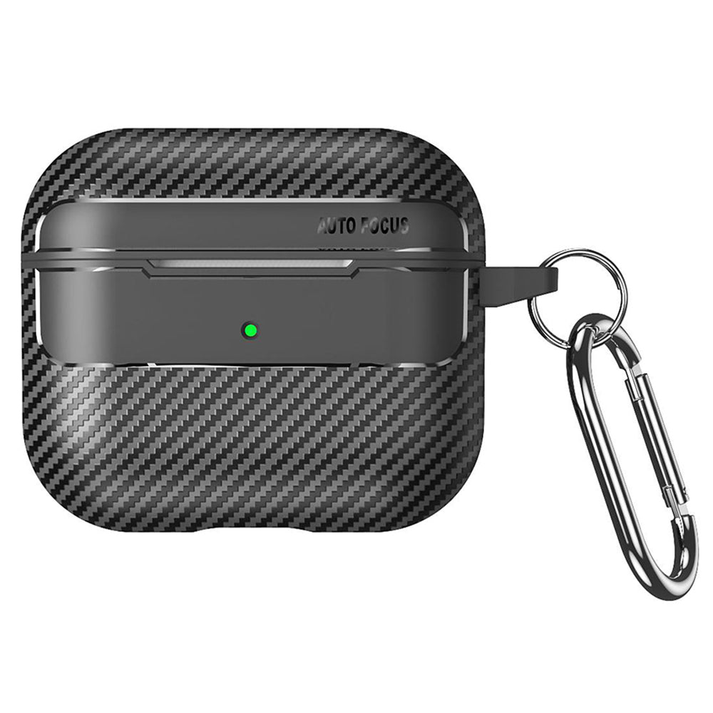 Techsuit CarbonFiber Case for Apple AirPods 3, Black