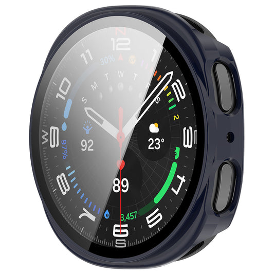 Techsuit Defense360 Pro Case for Samsung Galaxy Watch8 44mm, Navy Blue