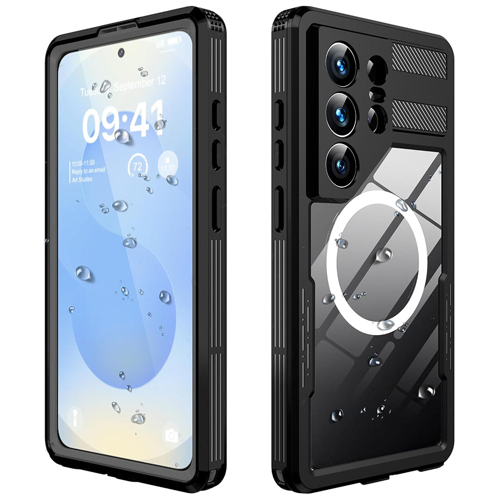 Waterproof Case for Samsung Galaxy S26 Ultra S948, ShellBox, Black