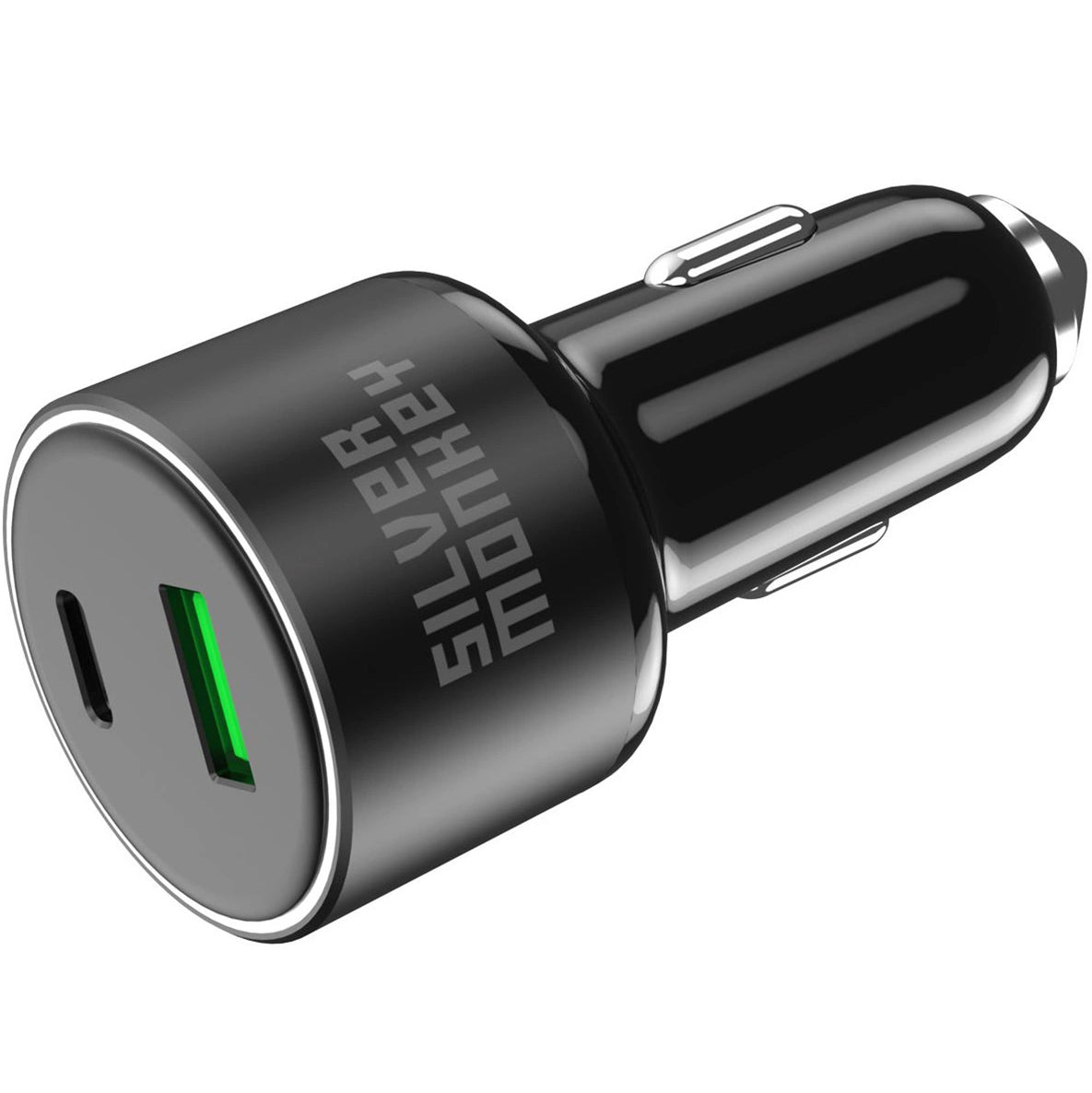 Car Charger Silver Monkey SMA014, 100W, 3A, 1 x USB-A - 1 x USB-C, Black