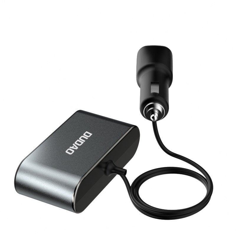 Dudao R1 Pro Lighter Extension, 3 Outputs, 2 x USB-A, Display