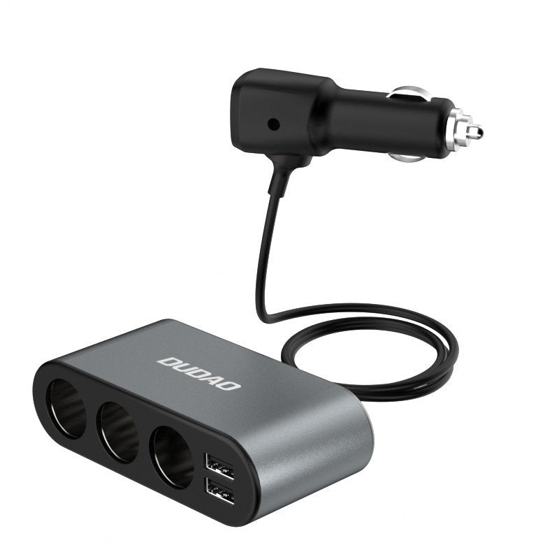 Dudao R1 Pro Lighter Extension, 3 Outputs, 2 x USB-A, Display