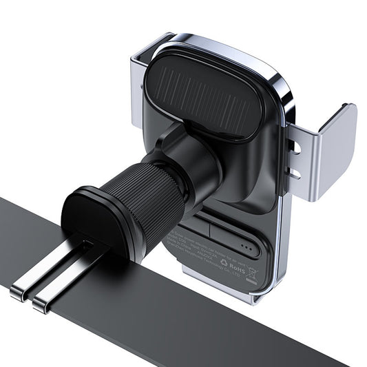 Acefast D39 Wireless Car Charger with Solar Panel, 15W, 1.67A, Black