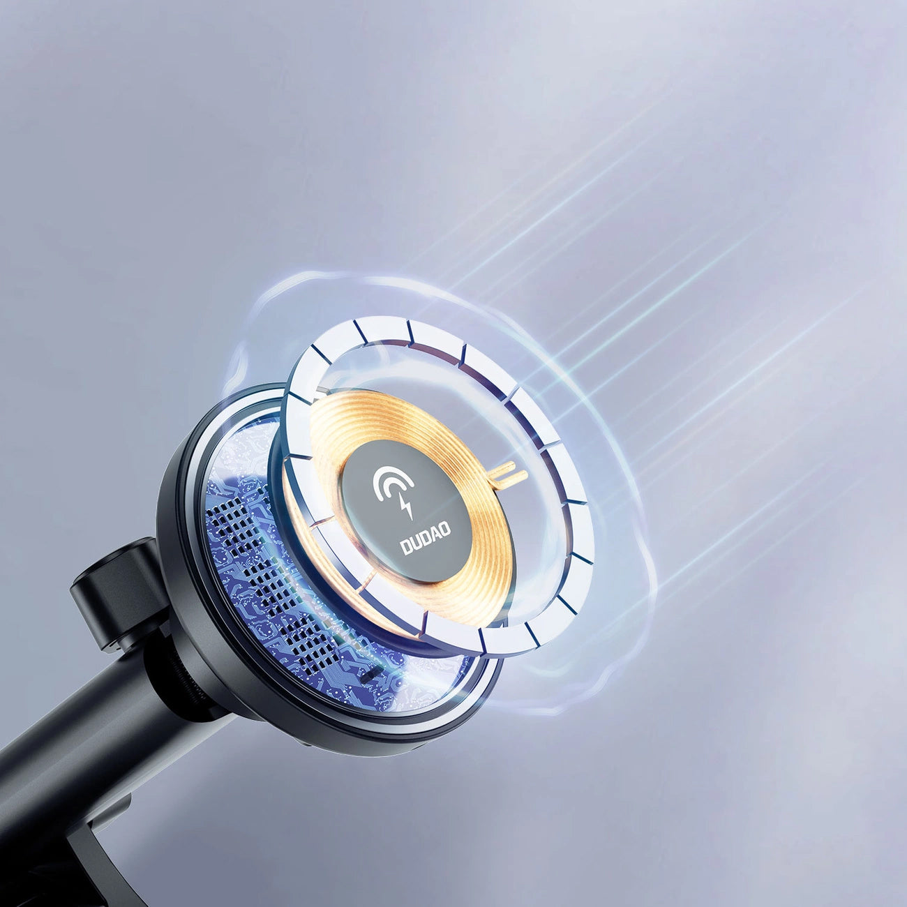 Wireless Car Charger Dudao F12MAX+, 15W, 1.67A, Black