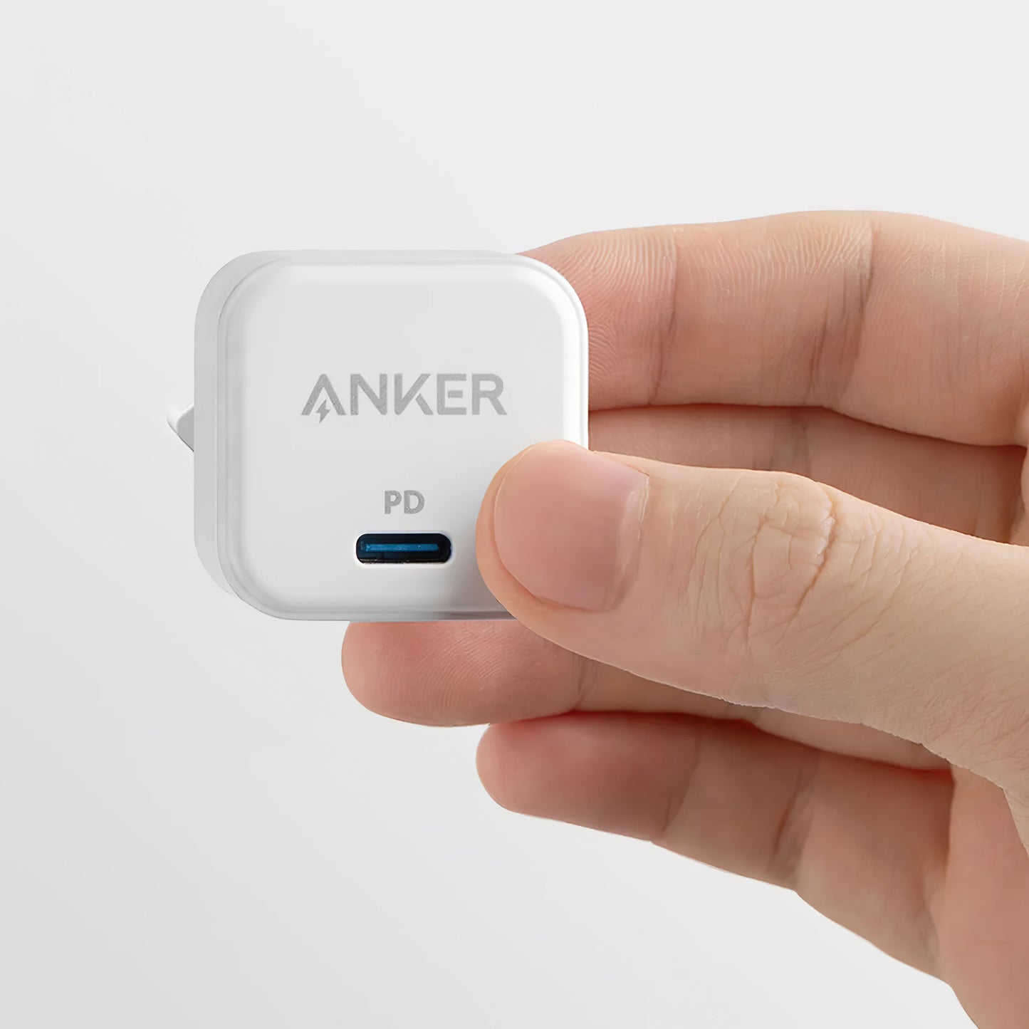 Network Charger Anker PowerPort III Cube, 20W, 3A, 1 x USB-C, White A2149G21