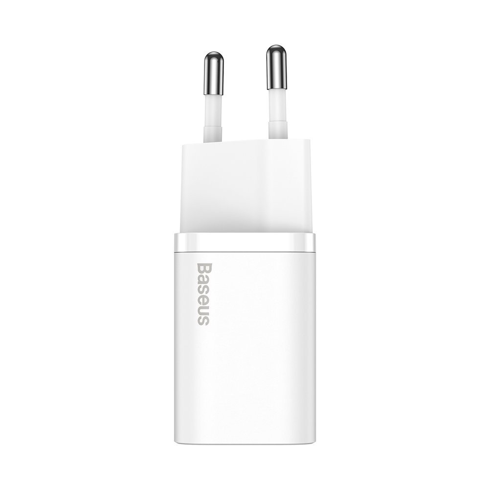 Baseus Super Si Network Charger with Lightning Cable, 20W, 3A, 1 x USB-C, White TZCCCSUP-B02