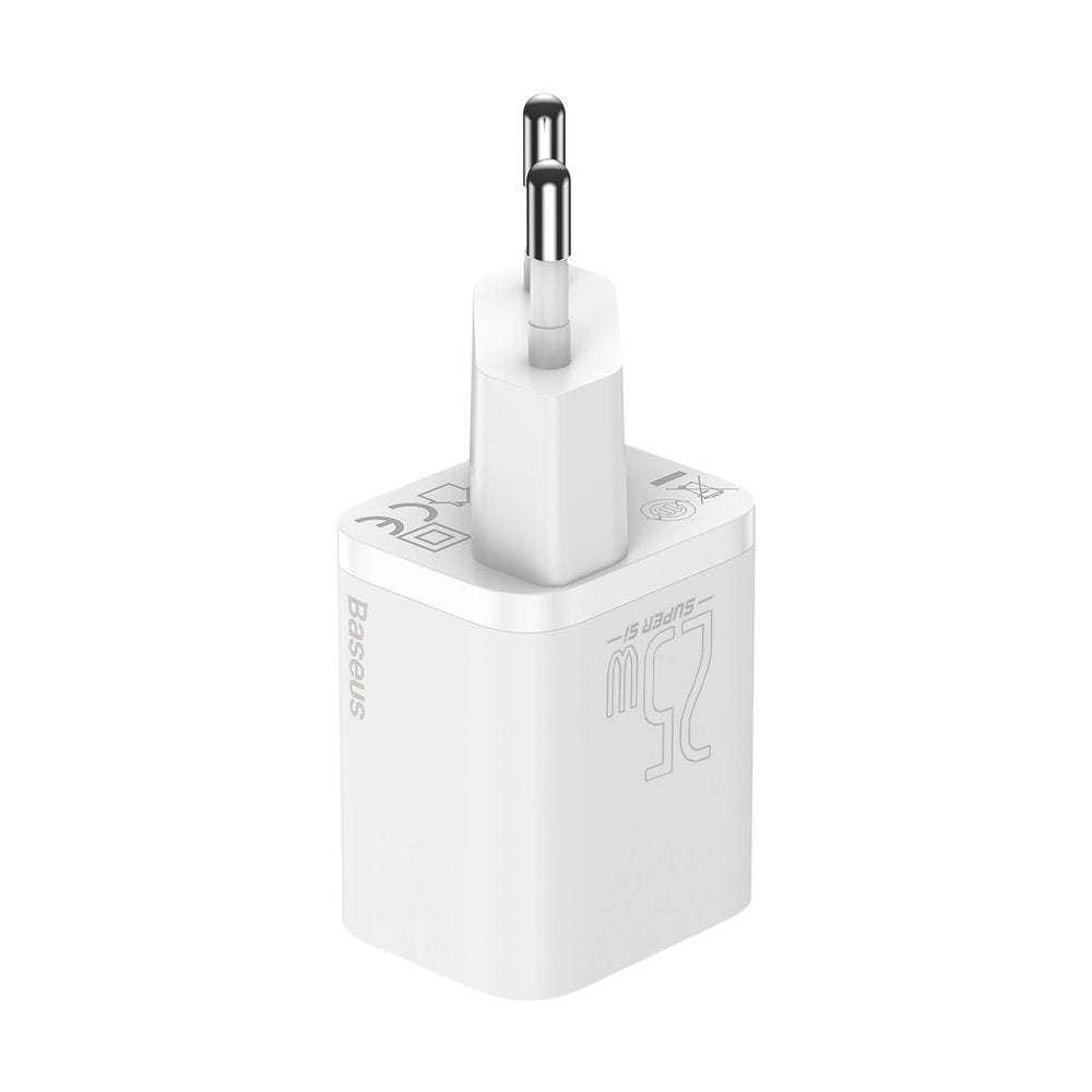 Baseus Super Si USB-C Cable Wall Charger, 25W, 3A, 1 x USB-C, White TZCCSUP-L02