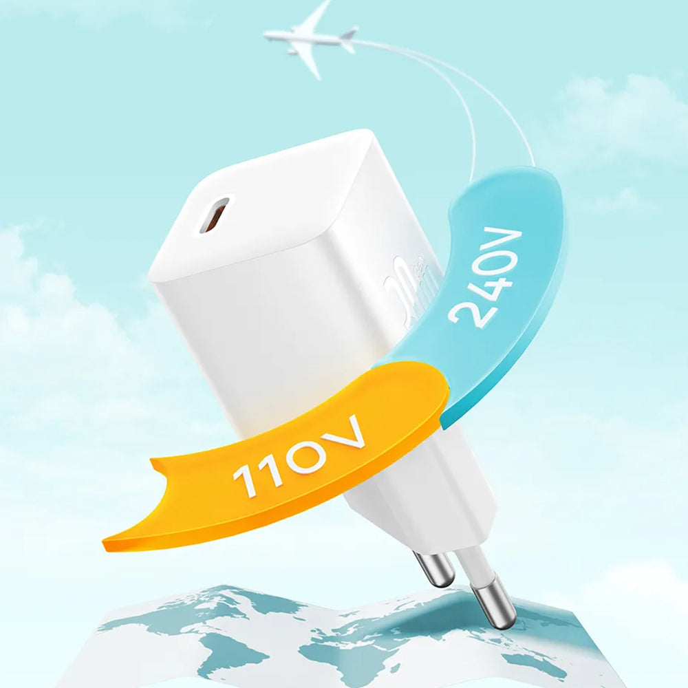 Baseus GaN5S USB-C Cable Network Charger GaN5S, 30W, 3A, 1 x USB-C, White P1011090902213-00