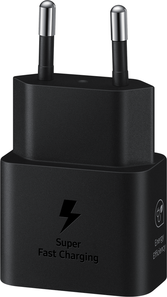 Samsung Network Charger, 25W, 3A, 1 x USB-C, Black EP-T2510NBEGEU