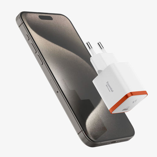Spigen EE301EU Essential Network Charger, 30W, 3A, 1 x USB-C, White ACH08449