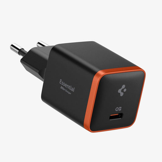 Spigen EE301EU Essential Wall Charger, 30W, 3A, 1 x USB-C, Black ACH08448