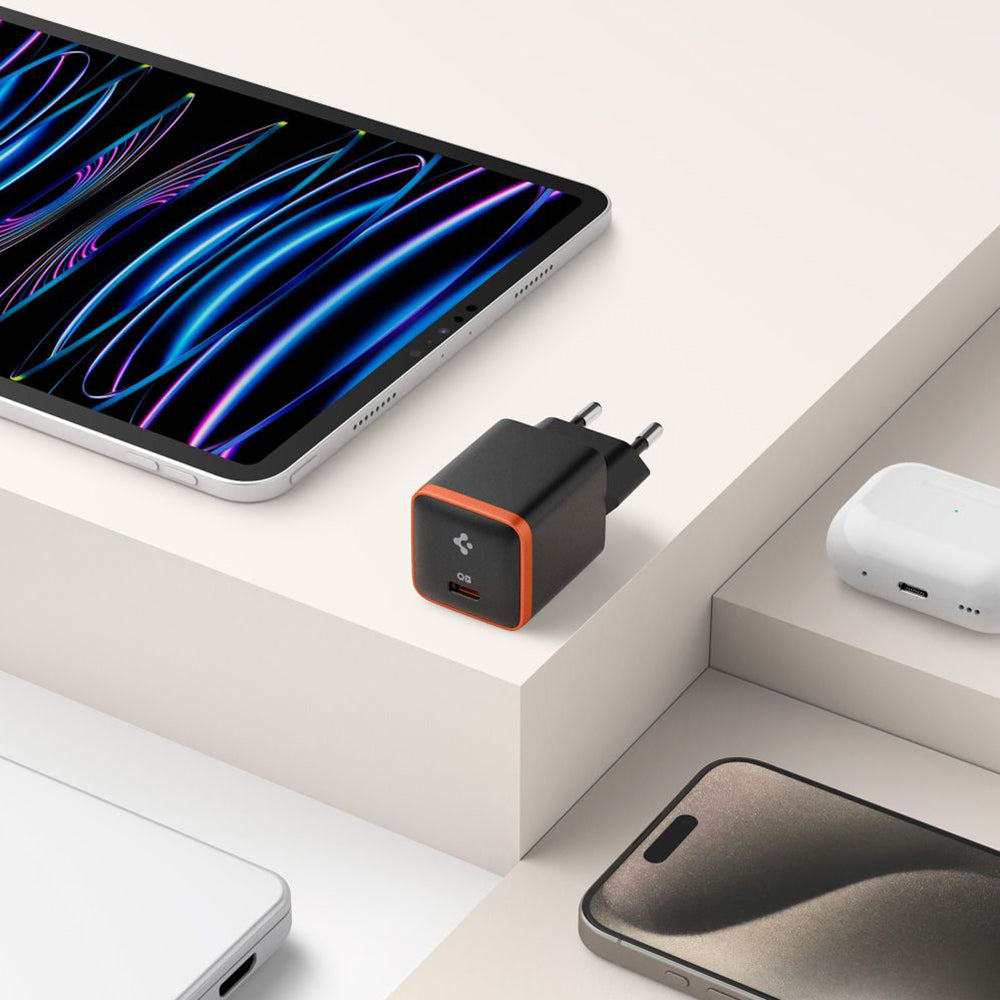 Spigen EE301EU Arcstation Essential Wall Charger, 30W, 3A, 1 x USB-C, Black ACH08448