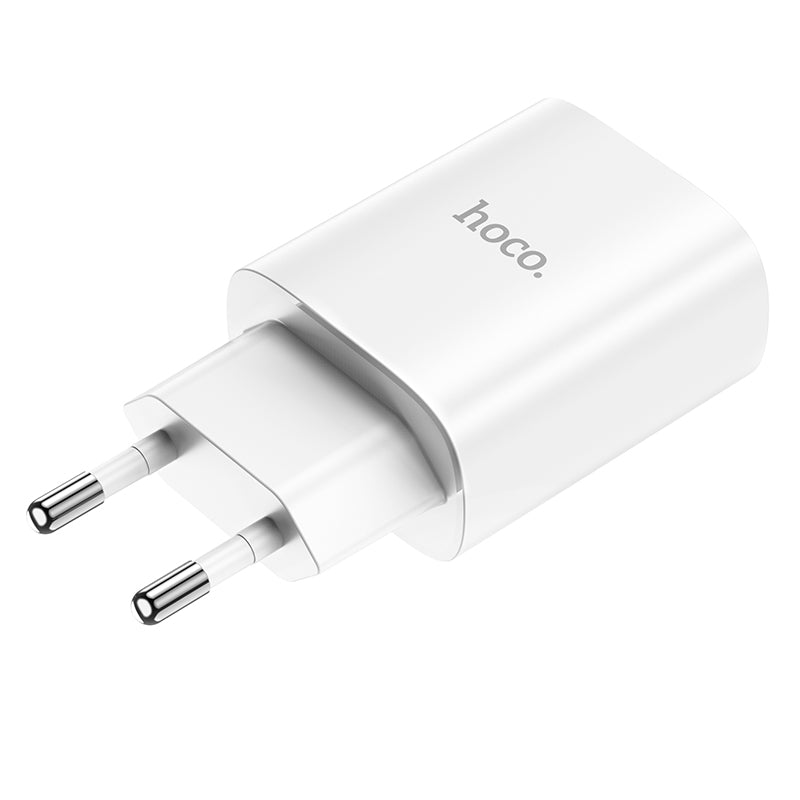 Network Charger HOCO N14, 20W, 3A, 1 x USB-C, White