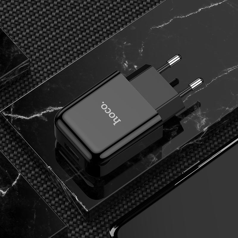 HOCO N2 Network Charger, 10W, 2A, 1 x USB-A, Black