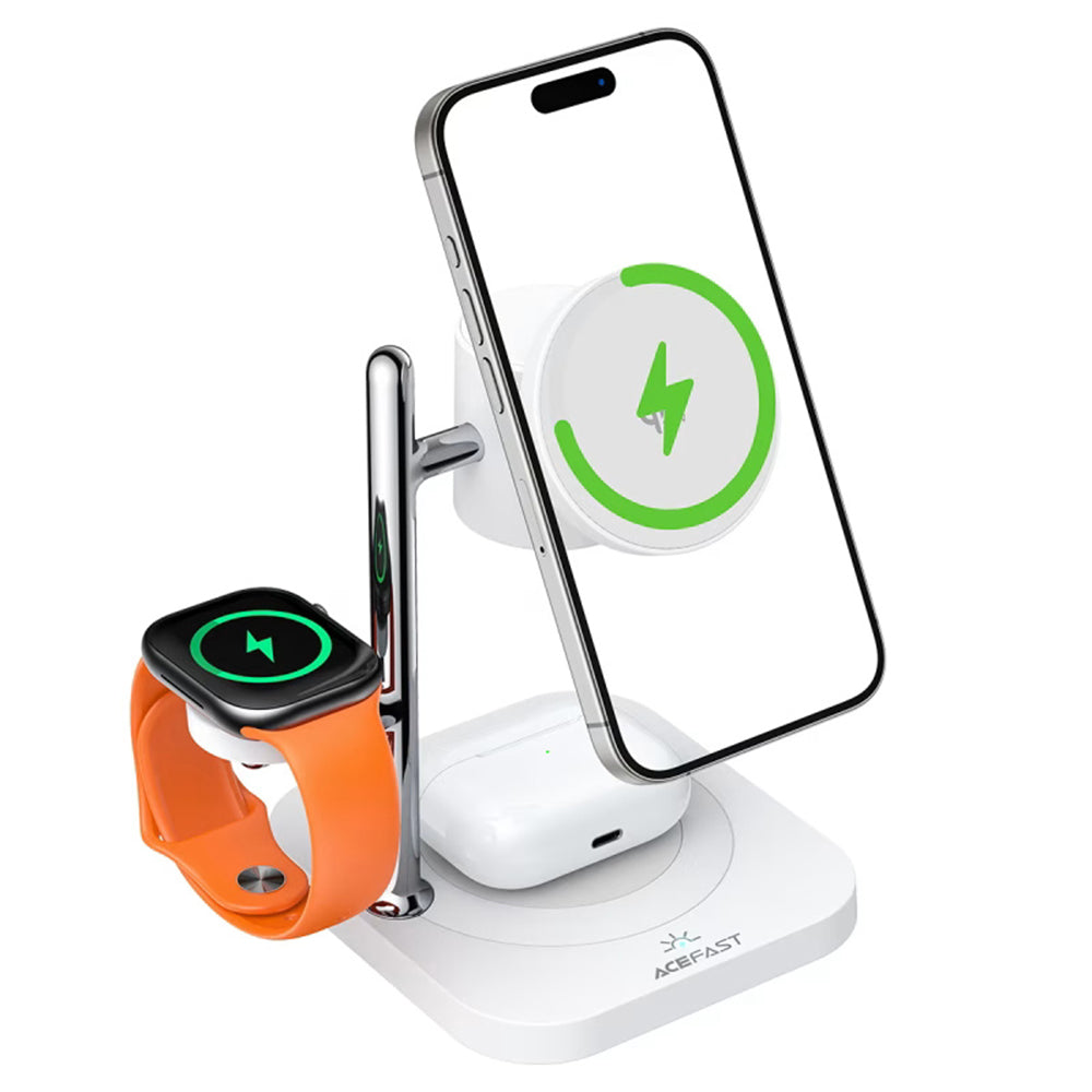 Acefast E39 3in1 Wireless Network Charger, 32.5W, White