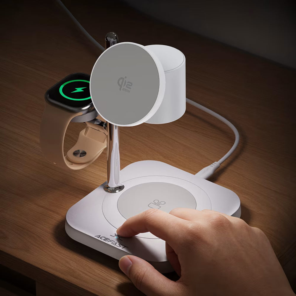Acefast E39 3in1 Wireless Network Charger, 32.5W, White
