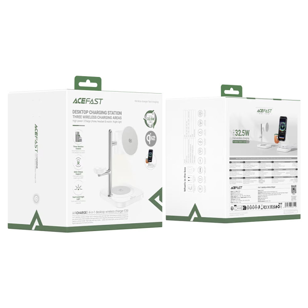 Acefast E39 3in1 Wireless Network Charger, 32.5W, White