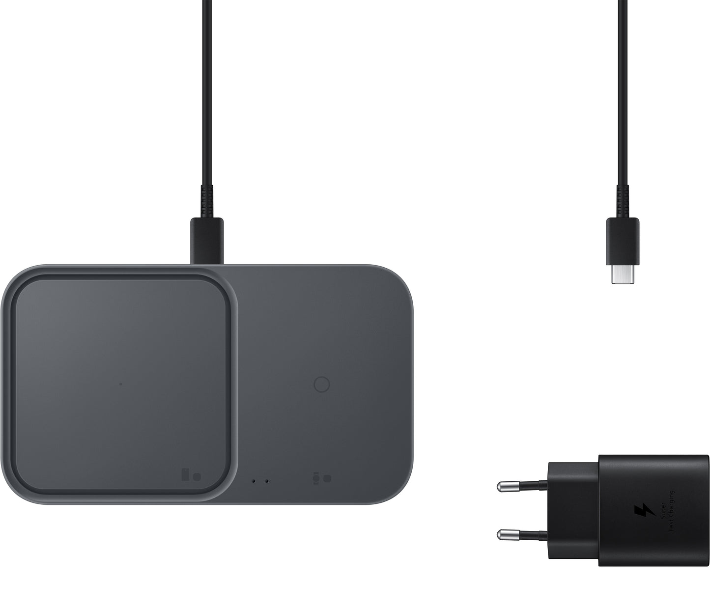 Samsung Duo Wireless Charger, 15W, 1.67A, Black EP-P5400TBEGEU