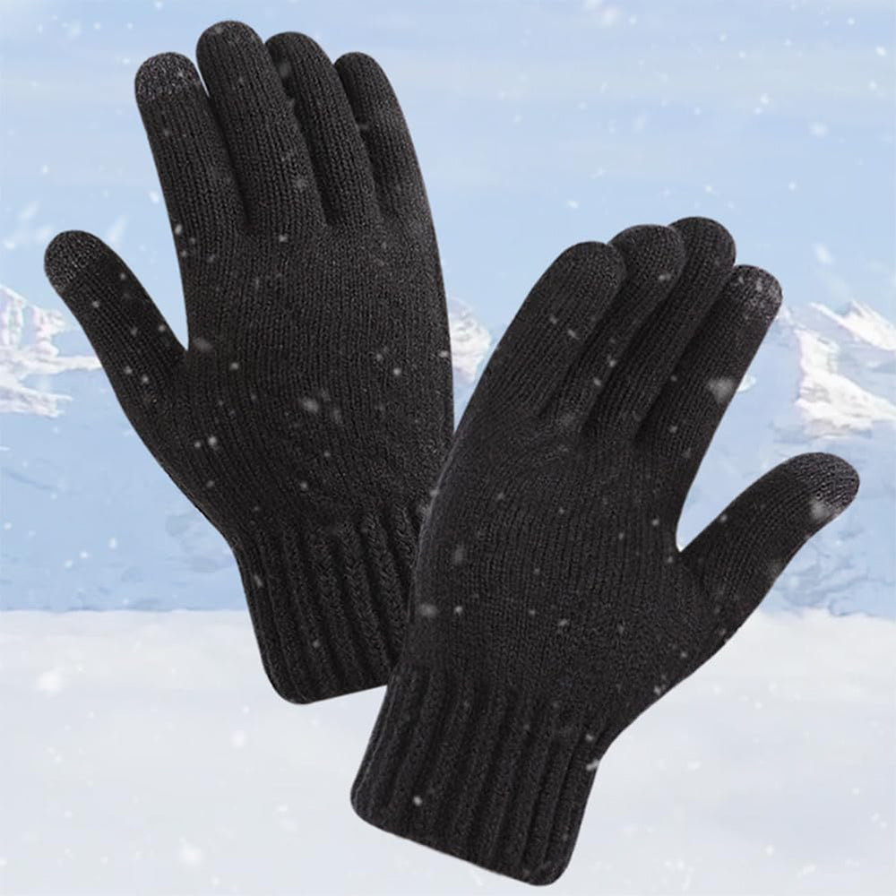 Techsuit Women's Winter Touchscreen Gloves ST0015, Size 17cm, Black