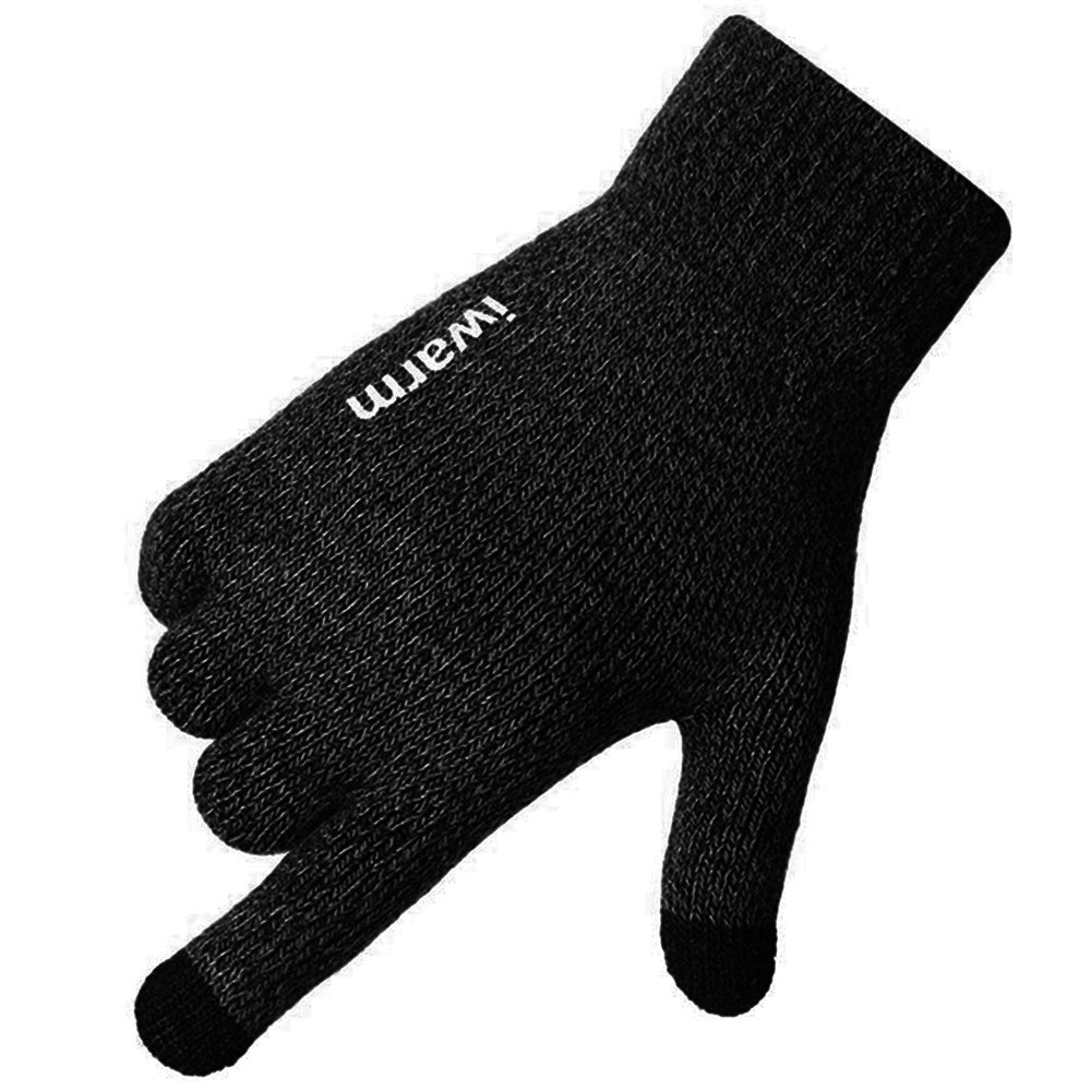Iwarm ST0005 Tactile Winter Gloves, Size 21cm, Black