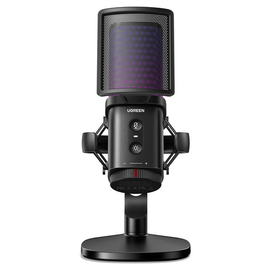 UGREEN CM581 Cardioid Microphone (65629), RGB, USB-C, 1.5m, Black