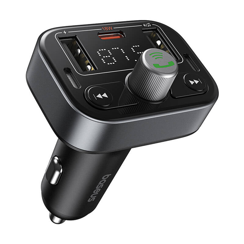 Bluetooth FM Modulator Baseus S-09 Pro, 2 x USB-A - 1 x USB-C C10762200113-00