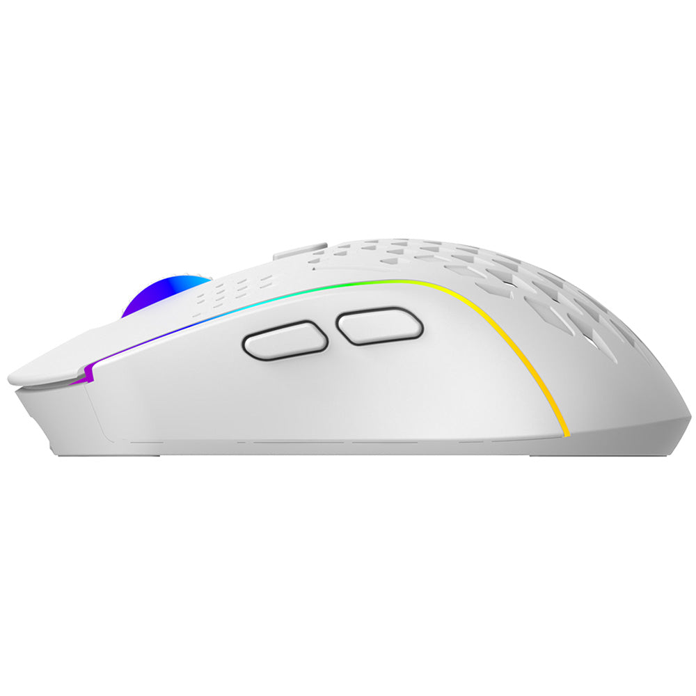 Proove Buzz Wireless Gaming Mouse, RGB, 800DPI - 4800DPI, White WMBU00022402