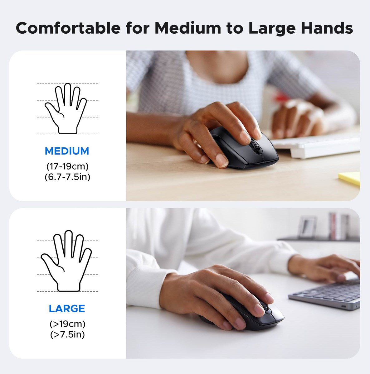 UGREEN M511 Wireless Mouse, 1600DPI, Black