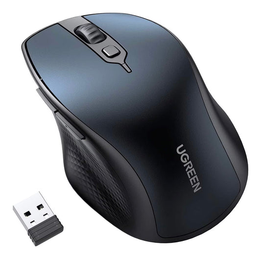 UGREEN MU101 Wireless Mouse, 4000DPI, BT / Wi-Fi, Blue