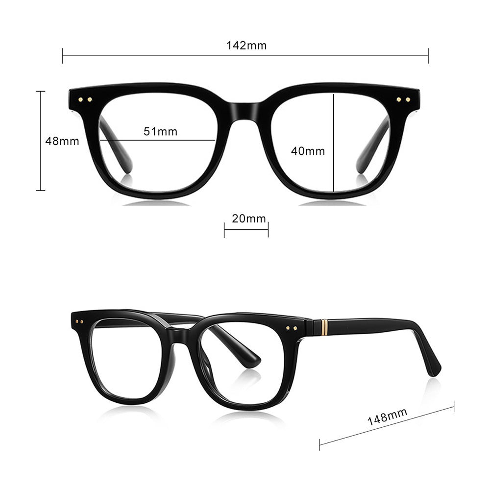 Techsuit 2229 Men's Computer Glasses, Anti-Blue Light, Gray