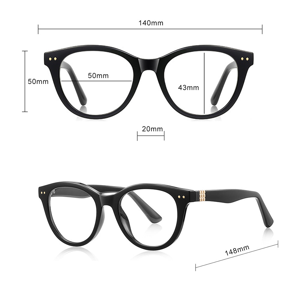 Techsuit 2231 Men's Computer Glasses, Anti-Blue Light, Blue