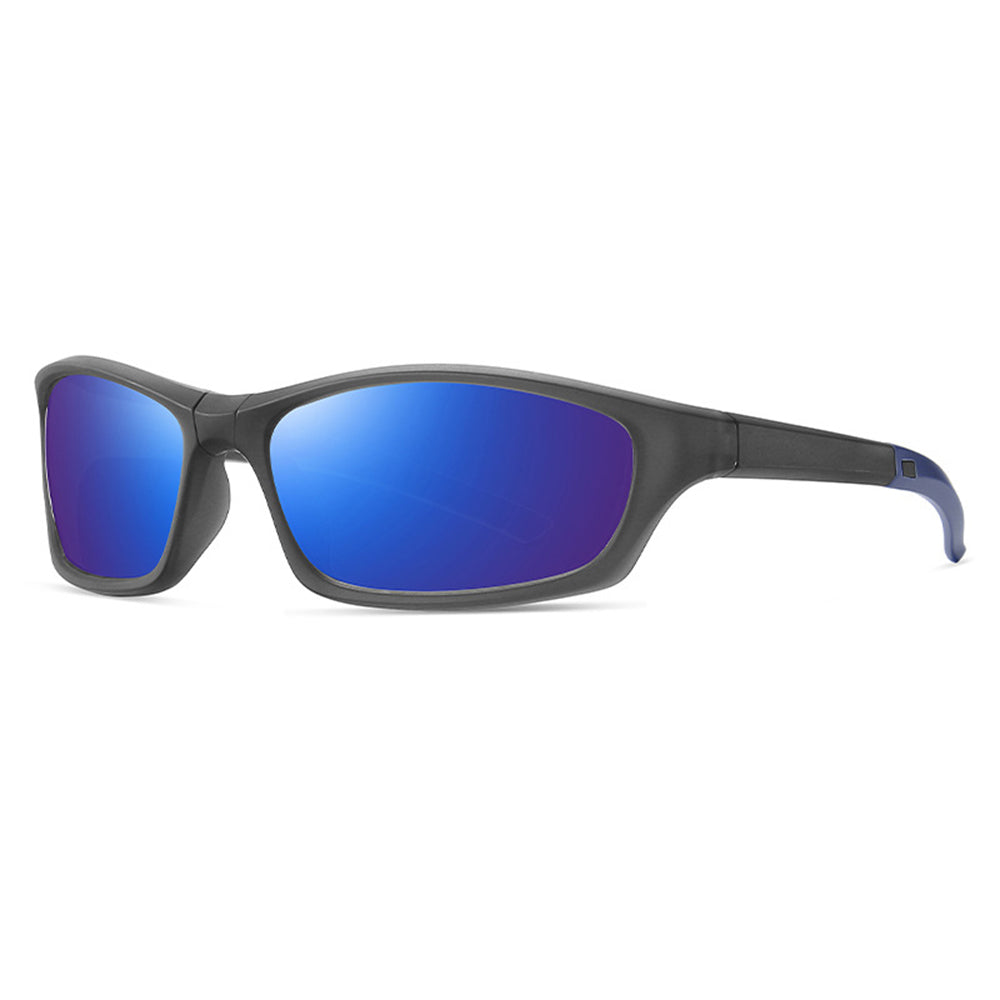 Unisex Cycling Glasses Techsuit 24101, Polarized, Gray Blue