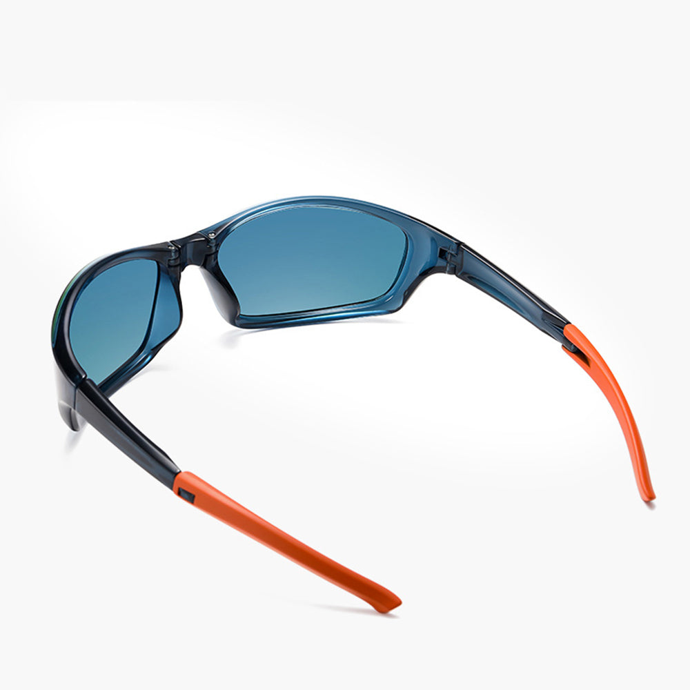 Unisex Cycling Glasses Techsuit 24101, Polarized, Gray Blue