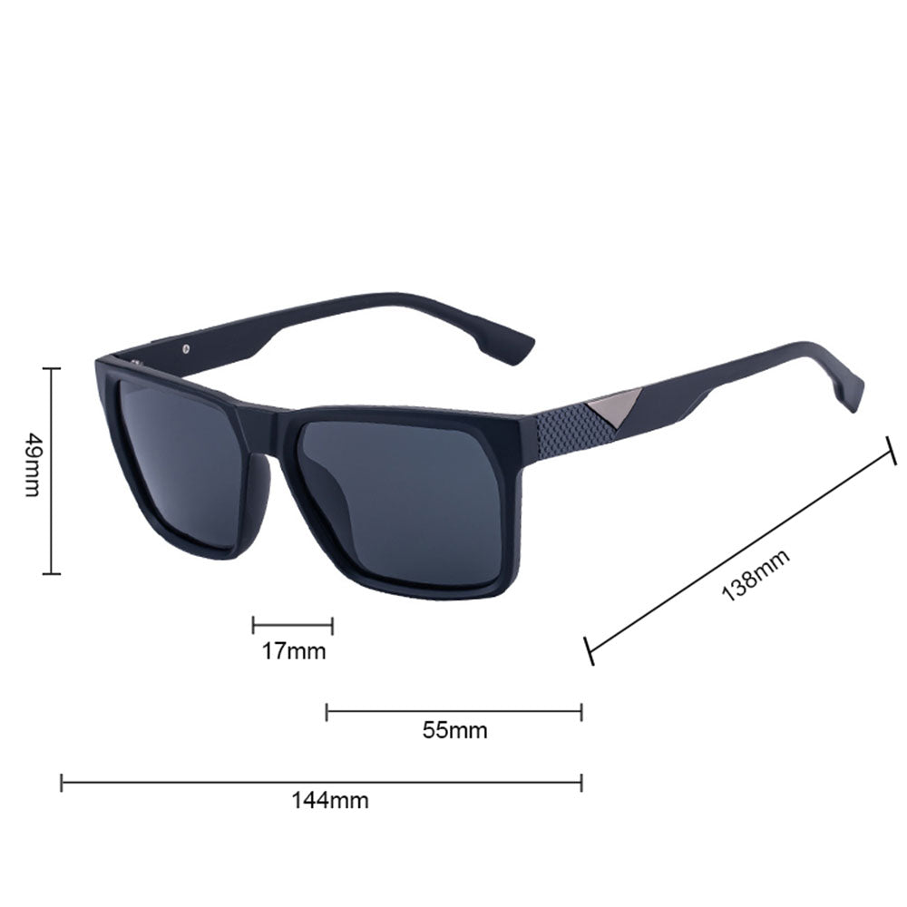 Men's Techsuit 8500 Sunglasses, Polarized, UV Protection, Black Gray