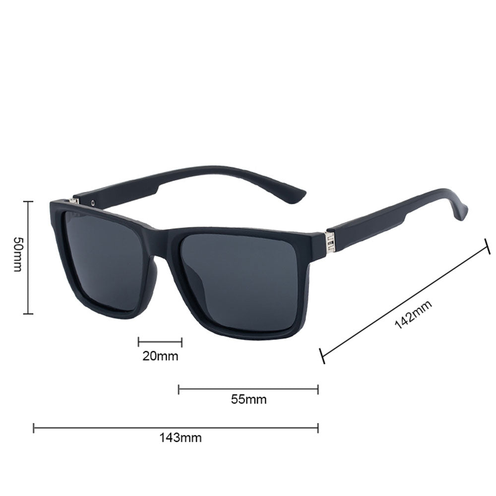 Men's Techsuit 8506 Sunglasses, Polarized, UV Protection, Matte Gray