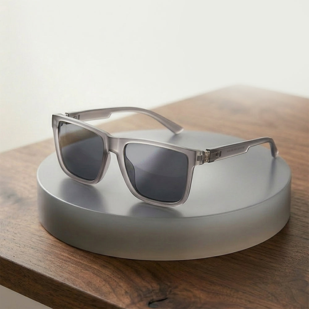 Men's Techsuit 8506 Sunglasses, Polarized, UV Protection, Matte Brown Gray