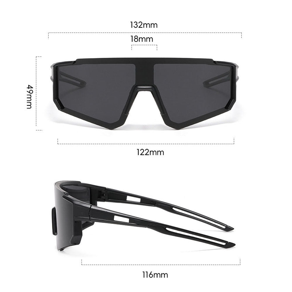 Techsuit R601 Kids Sunglasses, Polarized, UV Protection, Black Orange Yellow