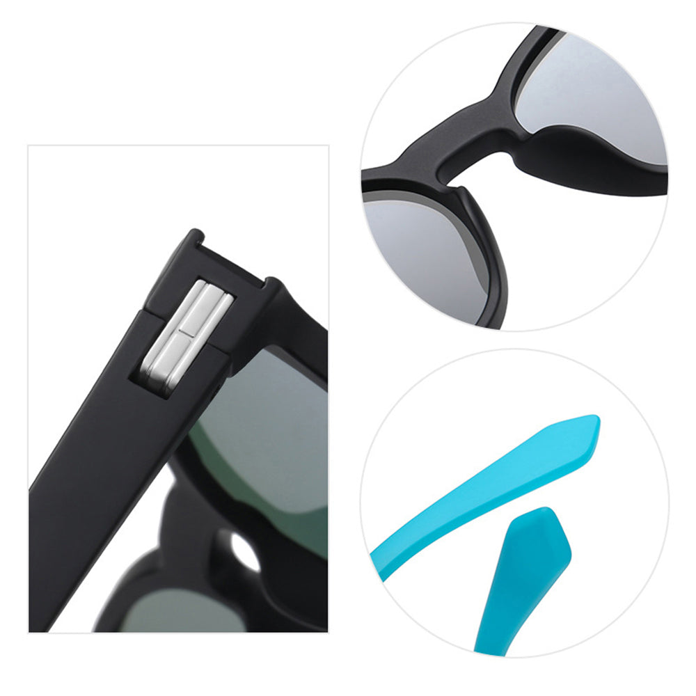 Unisex Techsuit TR7545 Sunglasses, Polarized, UV Protection, Brown