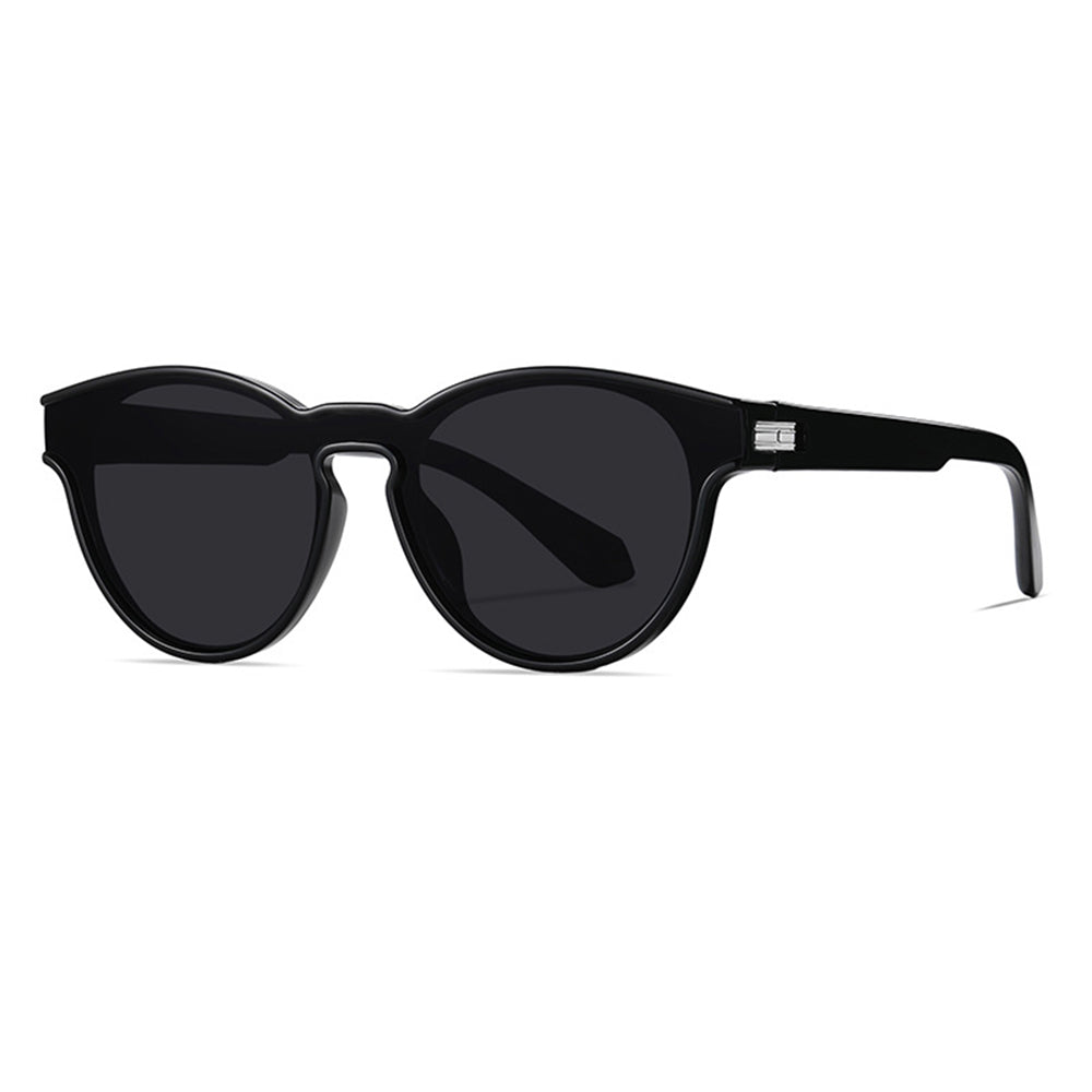 Unisex Techsuit TR7545 Sunglasses, Polarized, UV Protection, Black Gray