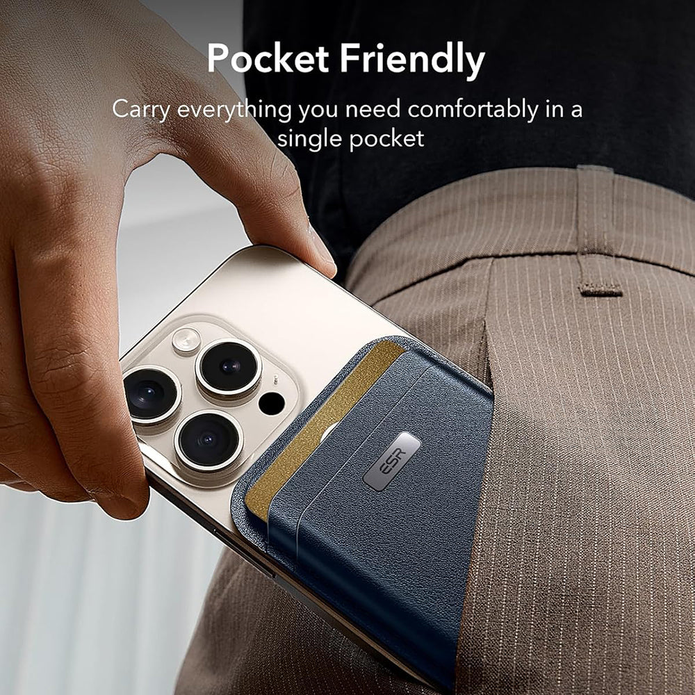 Magsafe Wallet, ESR, Classic Geo, Navy Blue