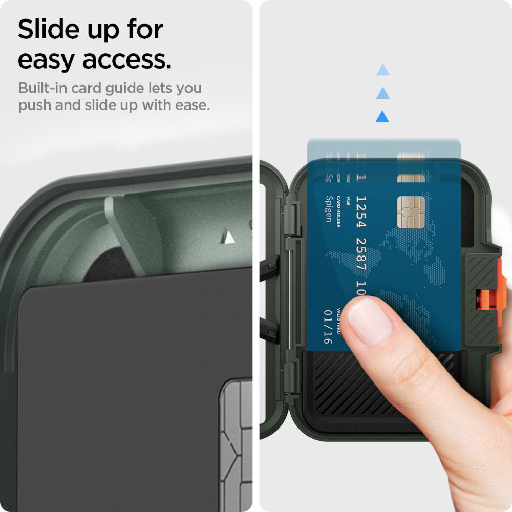 Magsafe Wallet, Spigen, Lock Fit, Green AFA08528