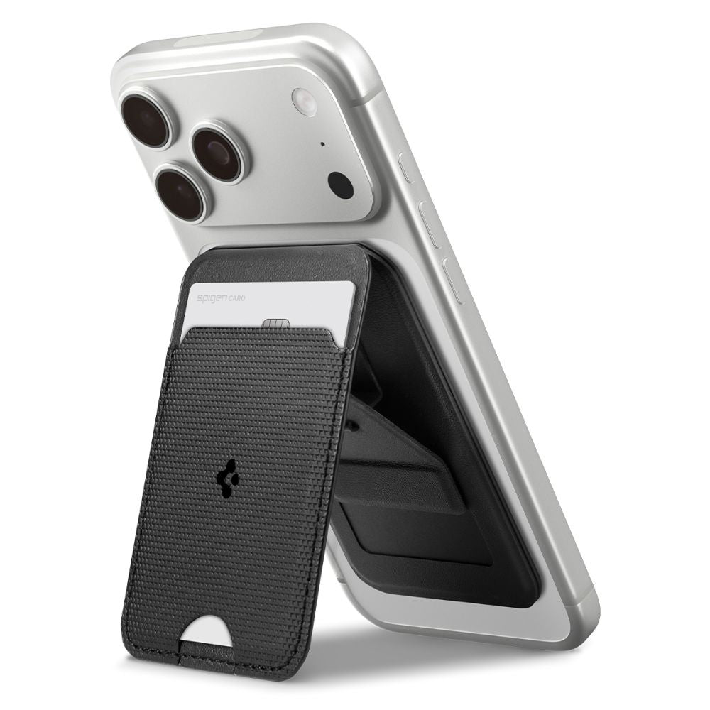 MagSafe Wallet, Spigen, Slim Fold Tripod S314-3, Black AFA10751