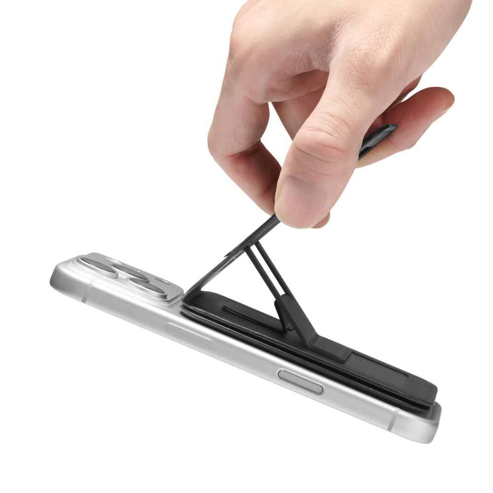 MagSafe Wallet, Spigen, Slim Fold Tripod S314-3, Black AFA10751